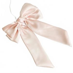 NEW ELLISON+YOUNG girls' satin bow hair clip in pink